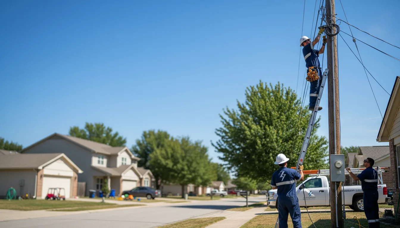 Residential electrician providing installation services in Glenview, IL